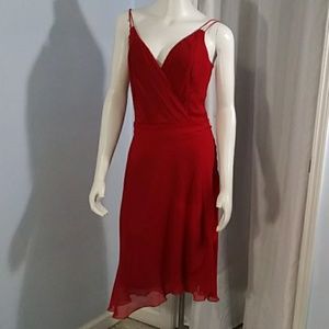 Red Bisou Bisou Michele Bohbot Dress